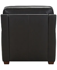 Gaspare 37" Leather Chair, Macy's Exclusive