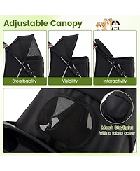 Cozito 4 Wheel Pet Stroller for Small Dogs and Cats up to 33 lbs