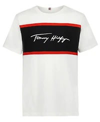 Tommy Hilfiger Boys' 8-20 Color-Block Logo Graphic Short-Sleeve T-Shirt