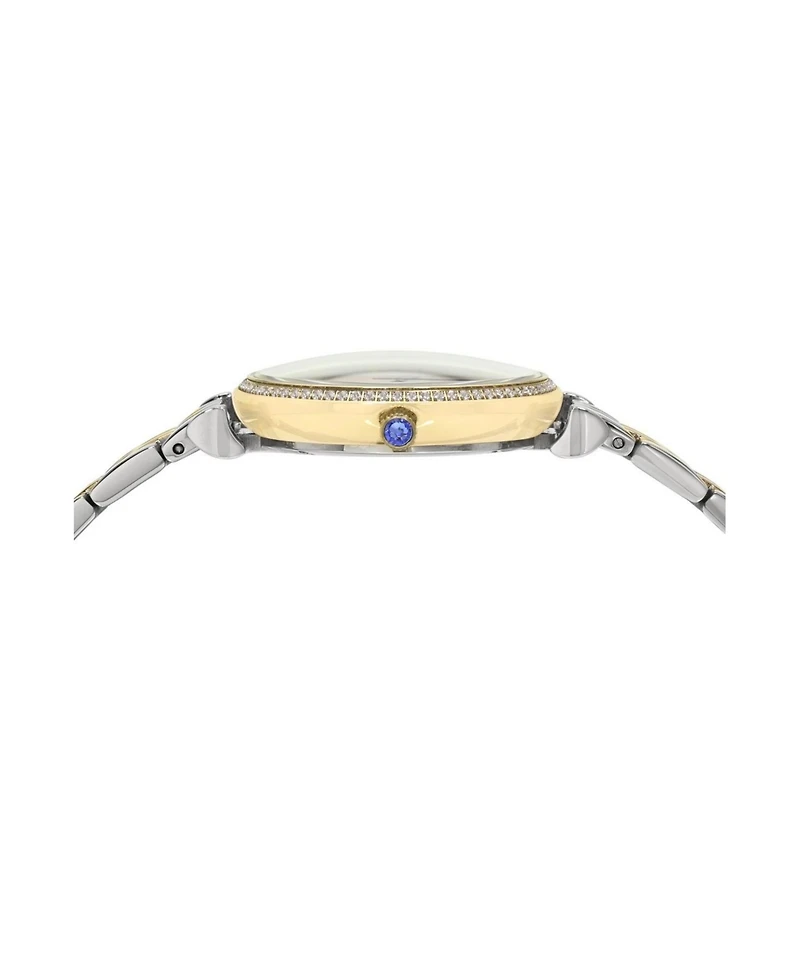 Porsamo Bleu Women's Emma Stainless Steel Two Tone with Silver Sunray Dial Watch 1141DEMS