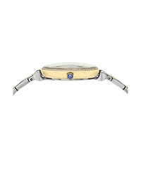 Porsamo Bleu Women's Emma Stainless Steel Two Tone with Silver Sunray Dial Watch 1141DEMS