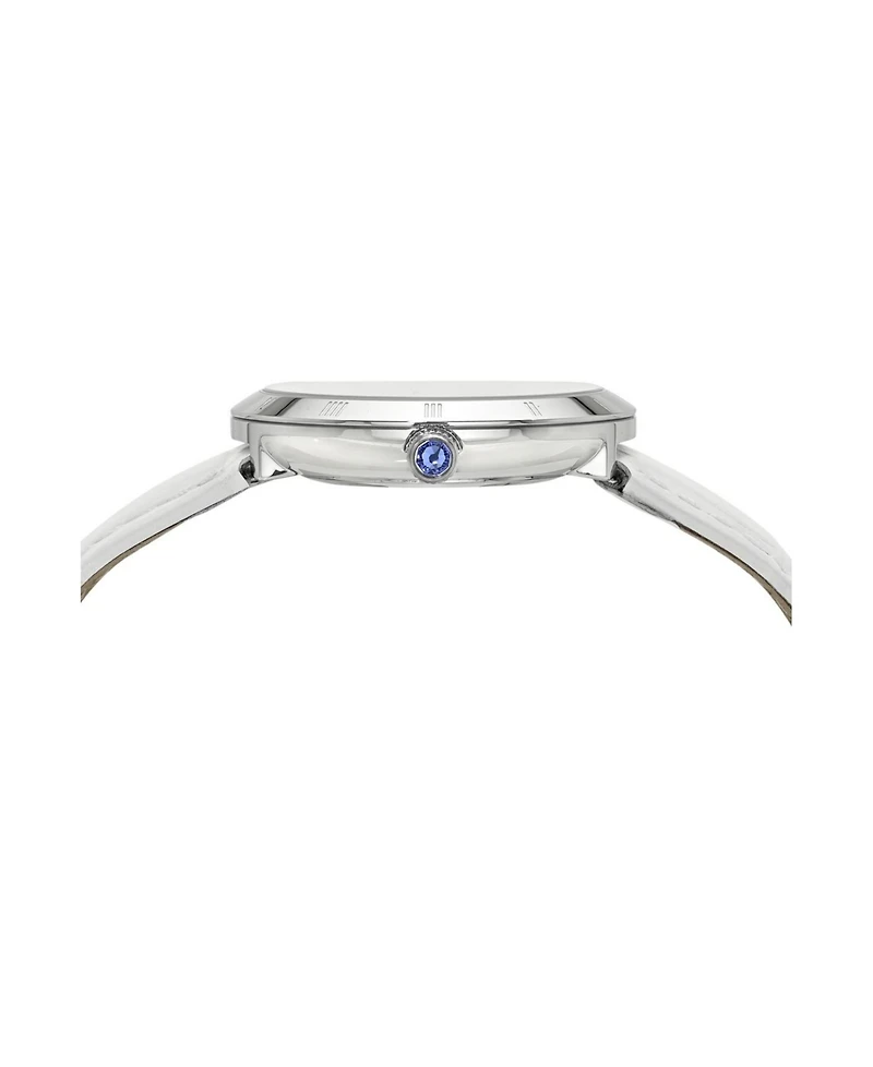 Porsamo Bleu Women's Monroe Genuine Leather Silver Tone and Watch 1491BMOL