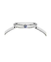 Porsamo Bleu Women's Monroe Genuine Leather Silver Tone and Watch 1491BMOL