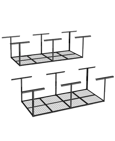 Fleximounts 2 Pack Overhead Garage Storage Adjustable Ceiling Rack