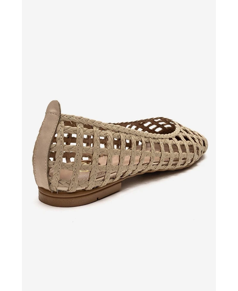 Prologue Shoes Women's Elvaris Woven Ballet Flat