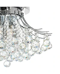 Cwi Lighting Princess 20" Metal 6-Light Crystal Flush Mount