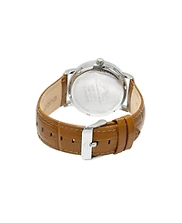 Porsamo Bleu Men's Veritas 1 Genuine Leather Band Watch 1361CVEL