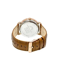 Porsamo Bleu Men's Veritas 1 Genuine Leather Band Watch 1361EVEL