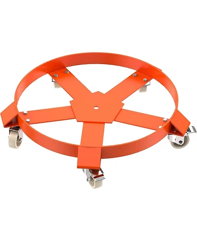 gaomon 55 Gallon Drum Dolly 1250 lb Capacity Heavy Duty Barrel Dolly with Steel Frame 5 Swivel Casters Industrial Drum Cart for Warehouse