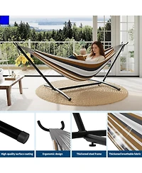 gaomon Portable Double Hammocks with Carrying Bag for Outside, 450 lbs Capacity