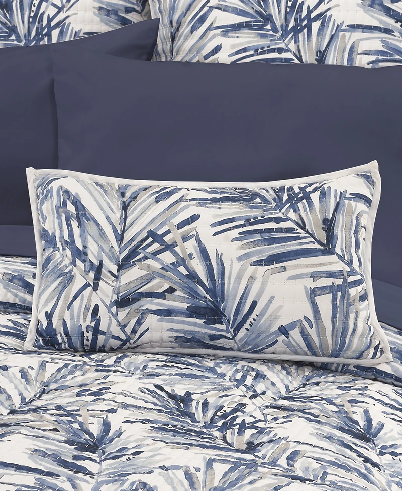 Salt Life Palm Beach Quilted Boudoir Decorative Pillow, 12" x 20"