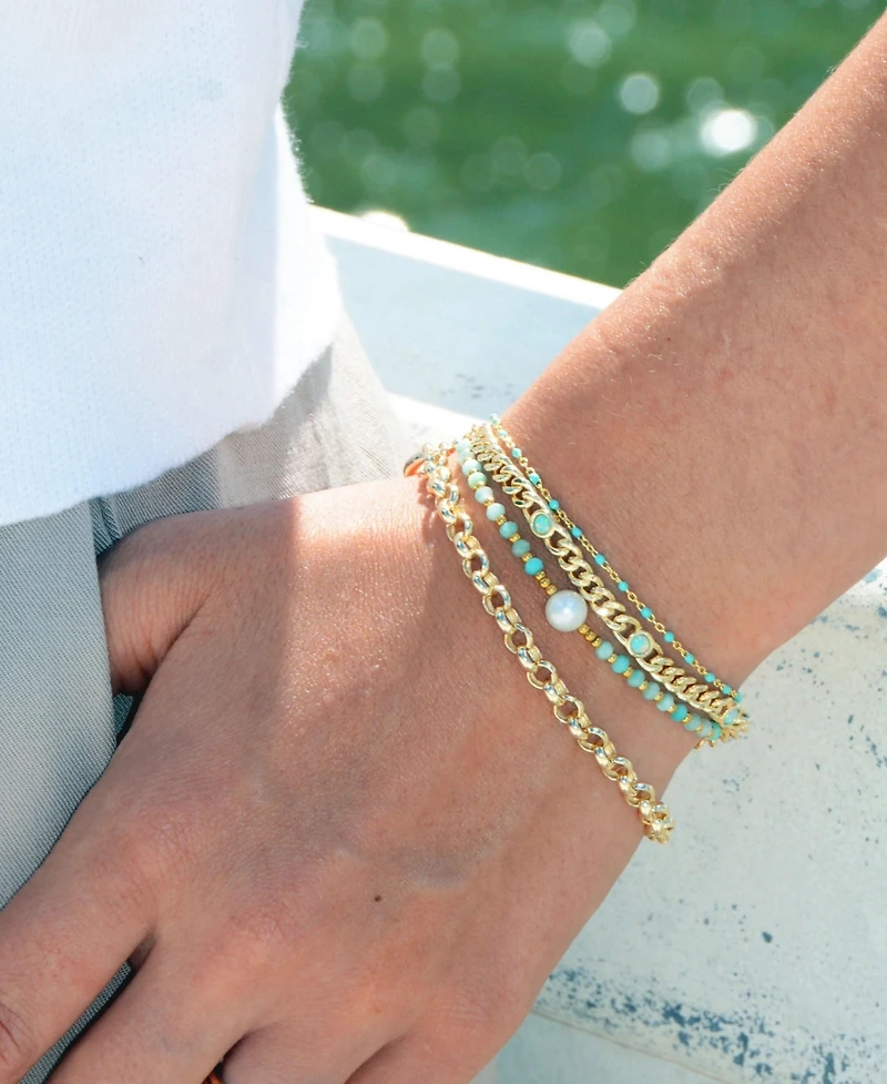 Lumira Mini Pearl Gemstone Adjustable Bracelet