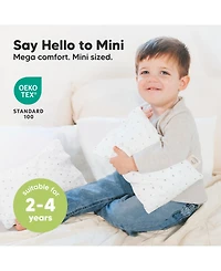 KeaBabies Toddler Mini Pillow and Pillowcase for Crib, 9x13 Small Travel