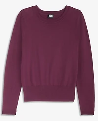 I.n.c. International Concepts Petite Fitted Long-Sleeve Crewneck Sweater, Macy's Exclusive