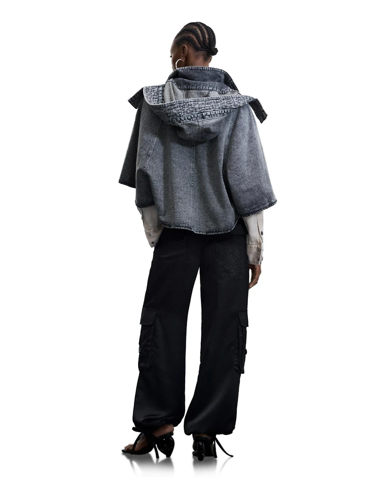 Desigual Women's Poncho denim 100% cotton