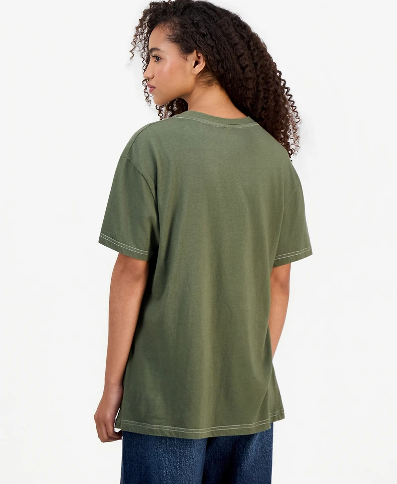 Rebellious One Juniors' Cotton Nyc Graphic T-Shirt