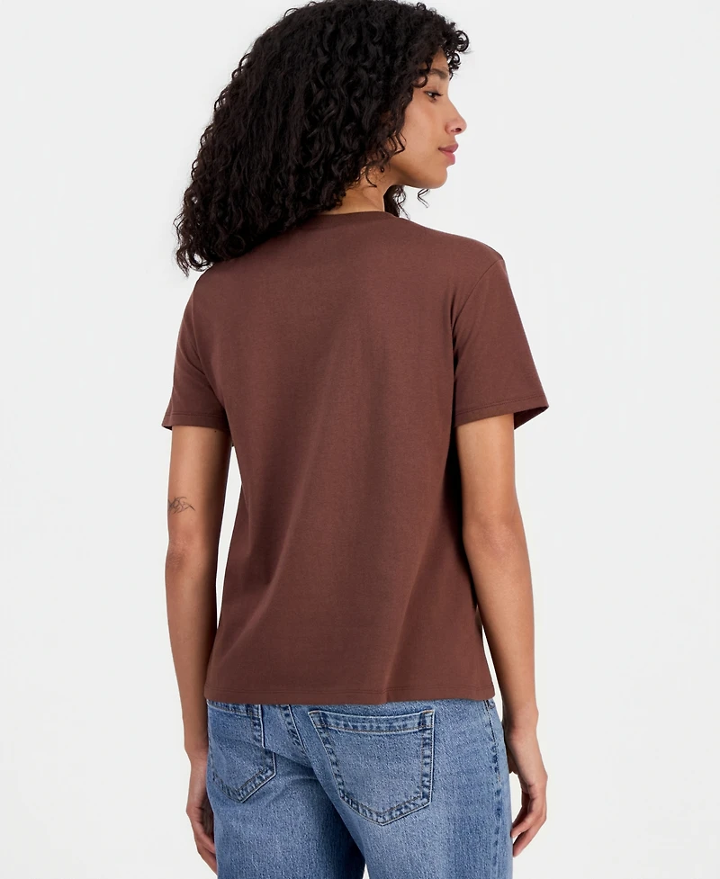 Disney Juniors' Mickey Pumpkin Spice Crewneck Tee