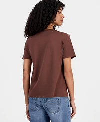 Disney Juniors' Mickey Pumpkin Spice Crewneck Tee