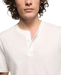 Lucky Brand Men's Supima Cotton Short-Sleeve Henley T-Shirt