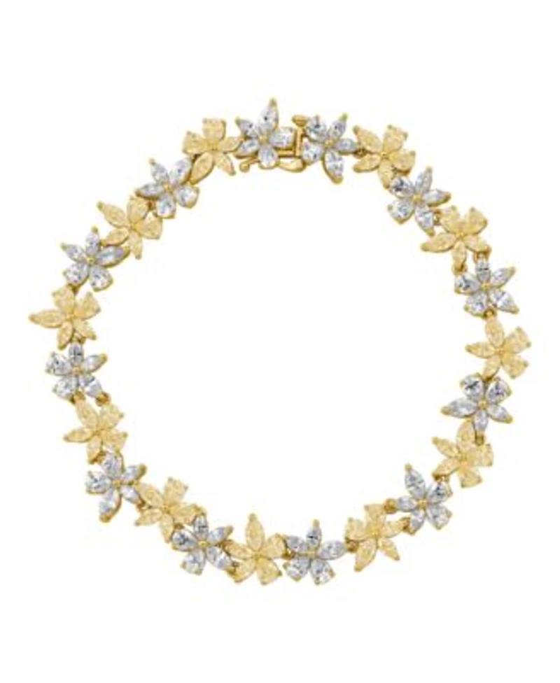 Arabella Yellow White Cubic Zirconia Bracelet Coleection
