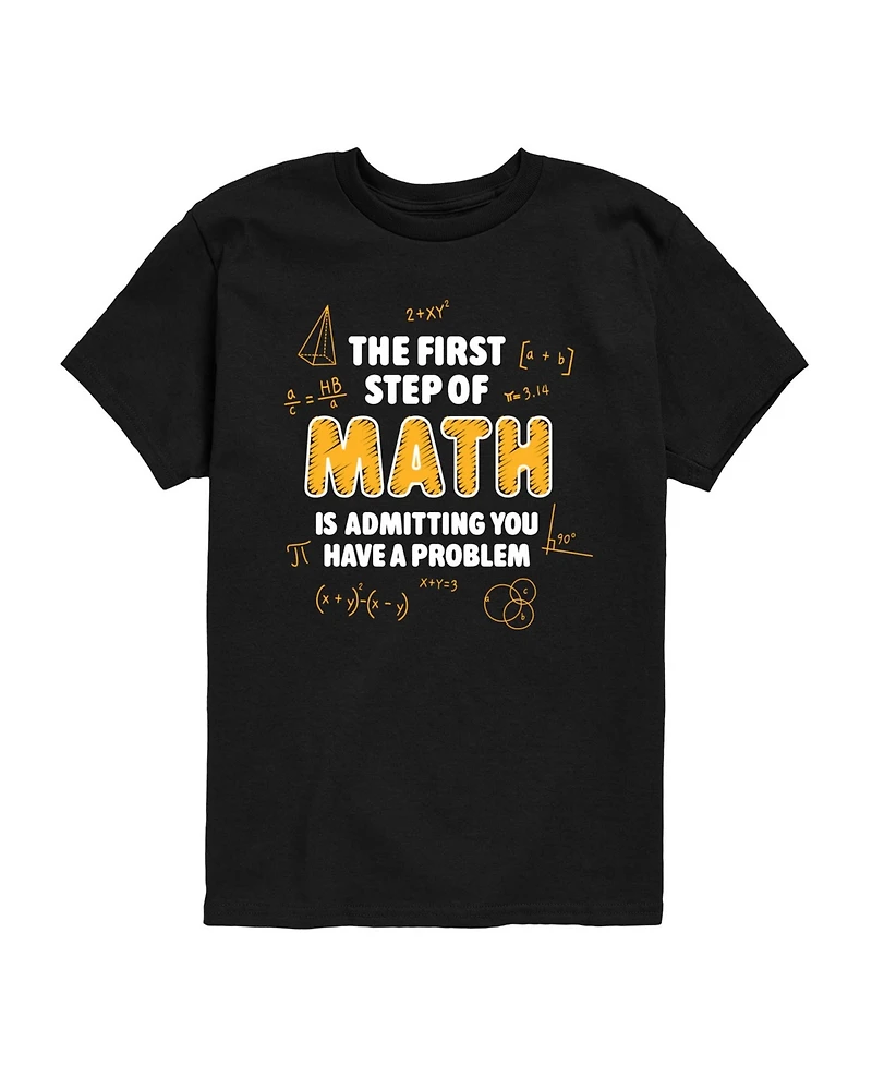 Instant Message Boys' 8-20 The First Step Of Math Short-Sleeve Graphic T-Shirt