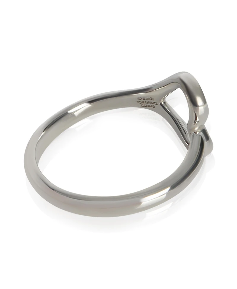 Pre-Owned Tiffany & Co Sterling Silver Elsa Peretti Open Heart Ring