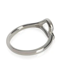 Pre-Owned Tiffany & Co Sterling Silver Elsa Peretti Open Heart Ring