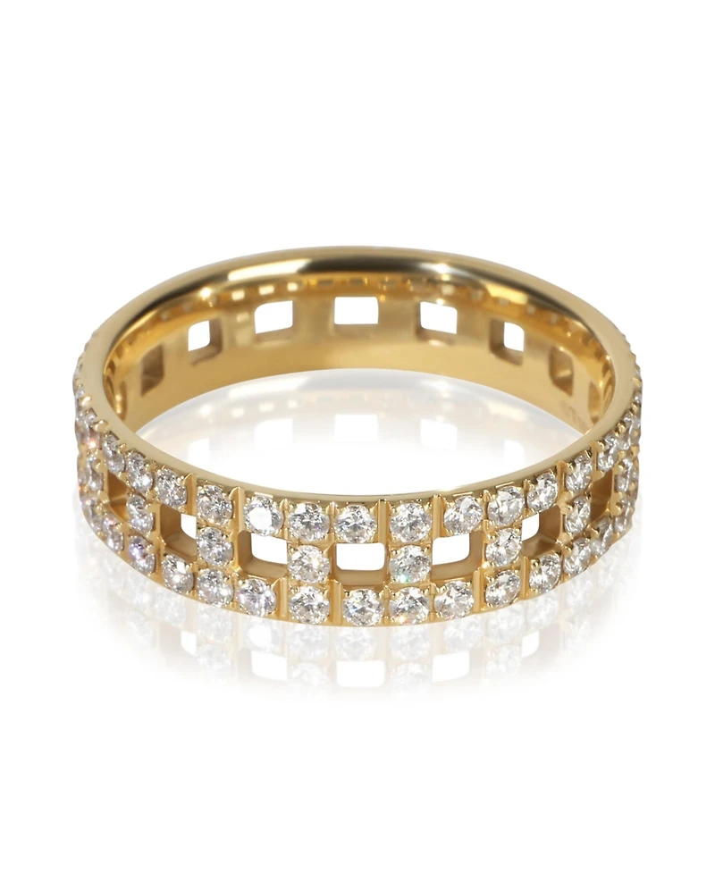 Pre-Owned Tiffany & Co Yellow Gold Diamond Tiffany T Wide Ring