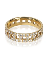 Pre-Owned Tiffany & Co Yellow Gold Diamond Tiffany T Wide Ring
