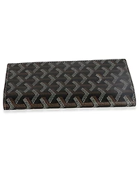 Pre-Owned Goyard Black Gold Goyardine Canvas Saint-Lambert Wallet