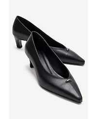 Prologue Shoes Versay Pointed Toe Kitten Heel Pump