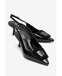 Prologue Shoes Women's Dublin Buckle Stiletto Pump
