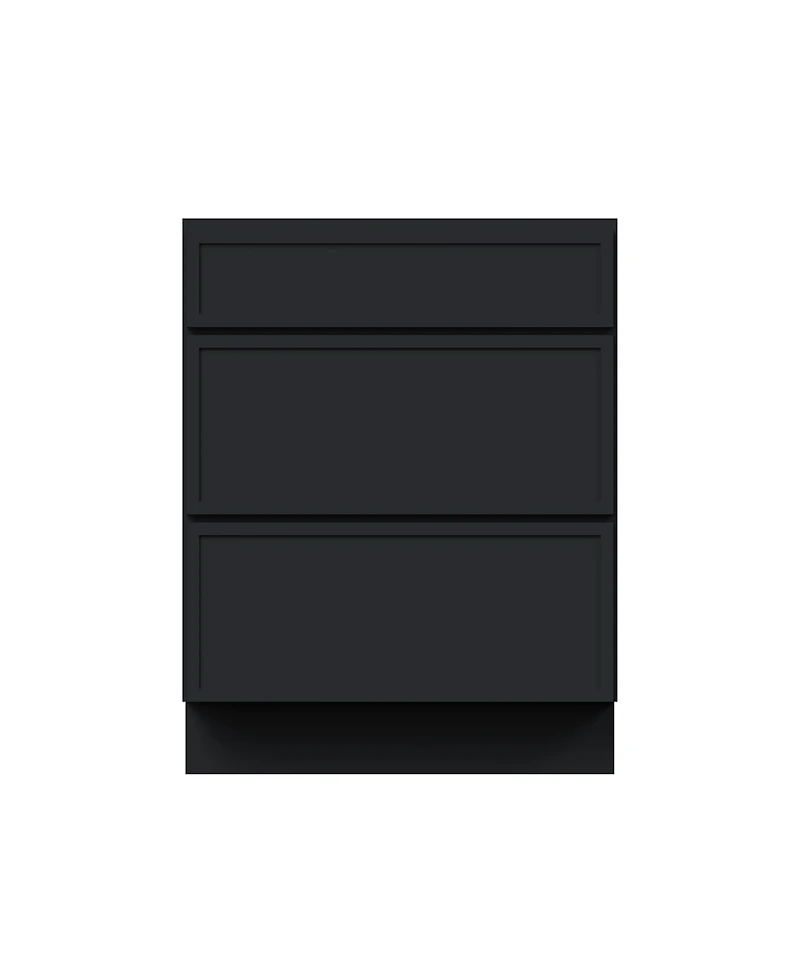 Boyel Living Inch Wide 3-Drawers Base Cabinets, Ready to Assemble Kitchen Cabinet with Solid Wood Frame