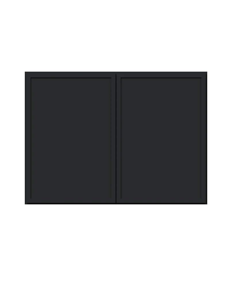 Boyel Living Double Door Short Wall Cabinet with Shelves, Ready to Assemble Kitchen Cabinet with Solid Wood Frame, Soft-Close Slides and Hinge