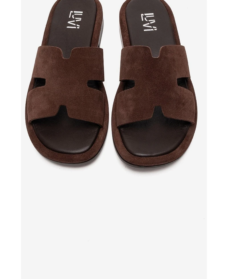 Forever & Always Women's Shoes Brio Leather Slide