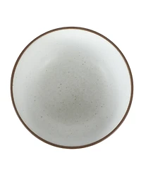 Gibson Home William Crest 4 Piece Cereal Bowl Set, 6.25 inch Round Stoneware Reactive Bowls, Soup, Dessert & Snack Bowls