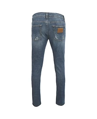 Pre-Owned Dolce & Gabbana Men's Washed Denim Skinny Jeans