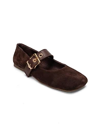 Forever & Always Shoes Women's Jonas Leather Ballet Flat