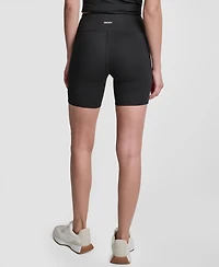 Dkny Sport Women's Balance Compression High-Waist Bike Shorts