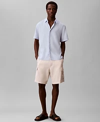 Calvin Klein Men's Linen-Blend Classic Button-Down Shirt