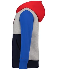 Tommy Hilfiger Boys' 2T-7 Mascot Block Long-Sleeve Hoodie