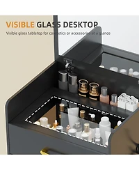 Vlsrka 3 1 Vanity Desk with Flip Top Mirror for Bedroom
