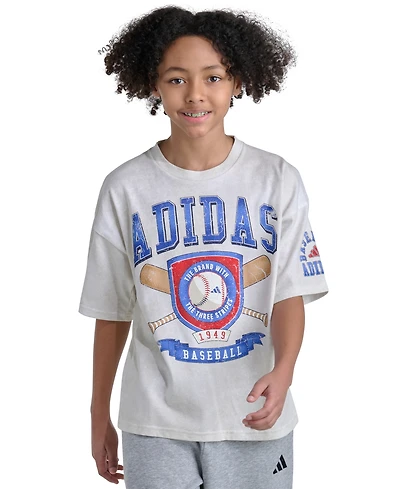 adidas Boys' 8-20 Short-Sleeve Baseball T-Shirt