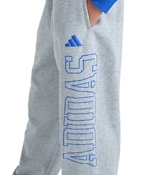 adidas Boys' 8-20 Elastic Waistband Heather Pant