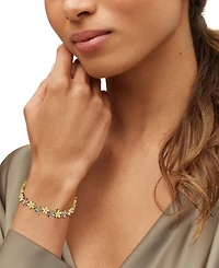Arabella Yellow & White Cubic Zirconia Bracelet in 14k Yellow Gold-Plated Sterling Silver