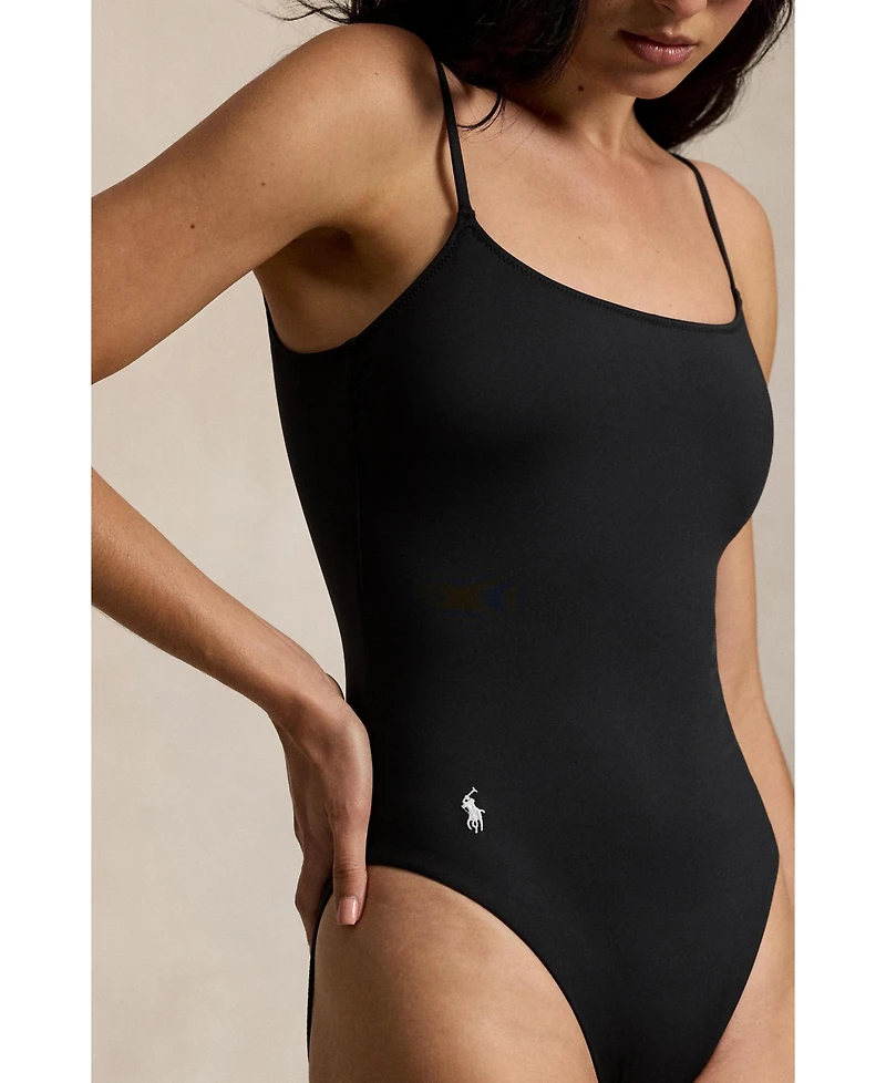 Polo Ralph Lauren Women's Spaghetti Strap One-Piece Swimsuit