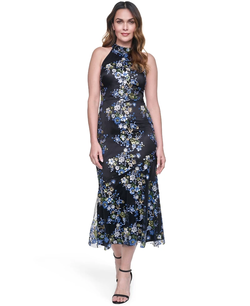 Eliza J Women's Sleeveless Mock Neck Dress