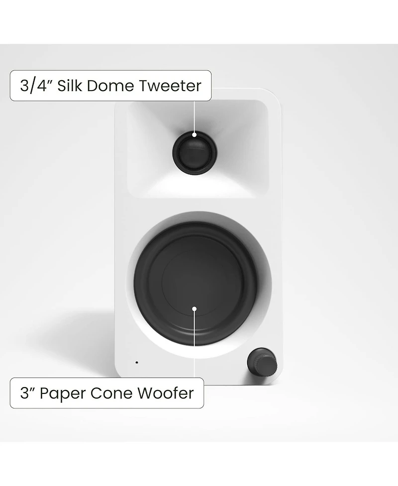 Kanto YU6 Powered Desktop Speakers with Bluetooth and Phono Preamp