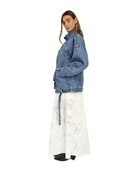 Belle & Bloom Women's and Downtown Denim Oversized Jacket