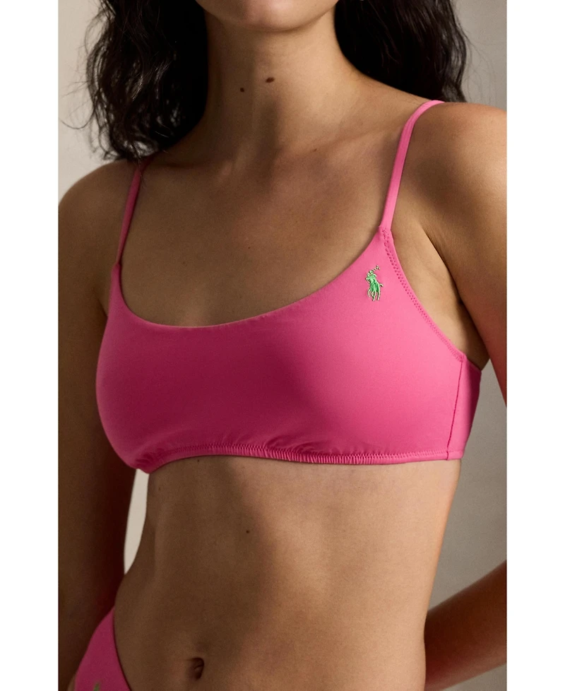 Polo Ralph Lauren Women's Embroidered Pony Bikini Swimsuit Top